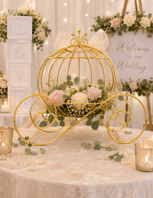 Metal Carriage Decoration GOLD