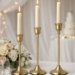 Gold Candle Holders 3pc set