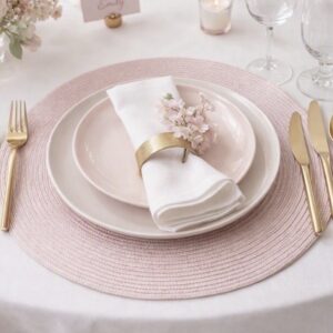 Placemat - Pink 38cm Round